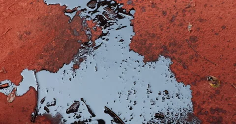 Oil Texture on Road Stock Footage 324114565