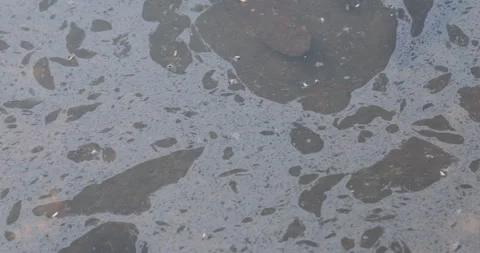 Oil Texture on water Stock Footage 335685412