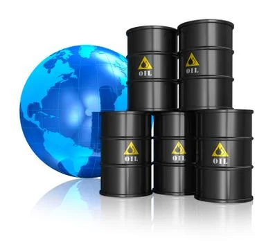 Oil trading concept Stock Illustration