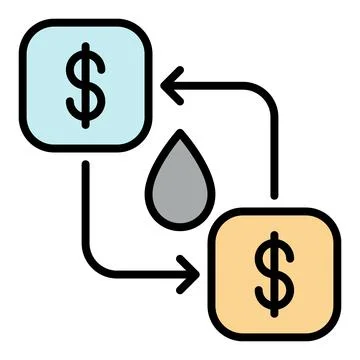 Oil Trading vector colored icon or design element Stock Illustration