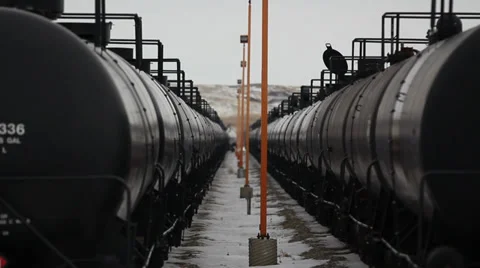 Oil Train Video stock 33722747
