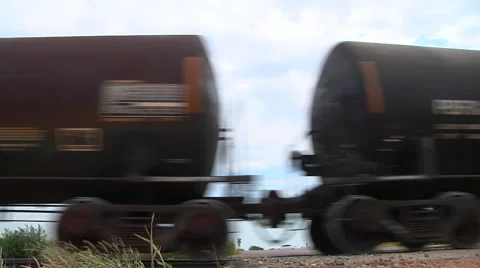 Oil Train Profile 스톡 동영상 41340289
