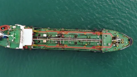 OIL TRANSPORTING SHIP Video stock 229814832