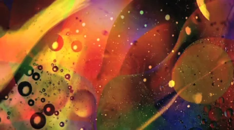 Oil Water And Light  In Out 720p Stock Footage 35103454