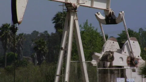 Oil well close Stock Footage 124721