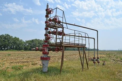 Oil well. Stock Photos