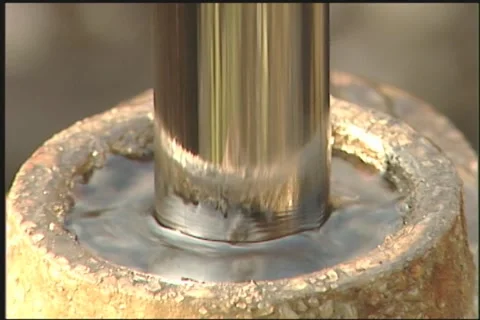 Oil well piston and stuffing box Stock Footage 978085