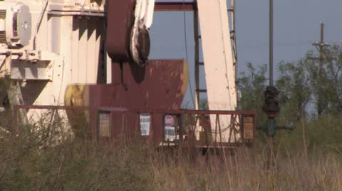 Oil well six Stock Footage 24744635