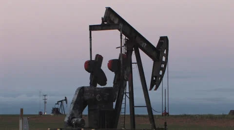 Oil well, Texas Stock Footage 24695232