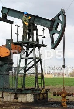 Oil worker .JPG Stock Photos