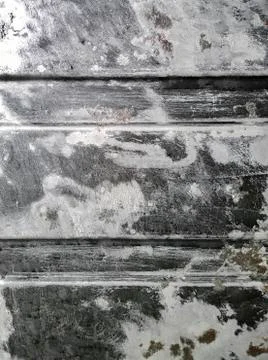 Oiled metal surface treated with rust remover Stock Photos