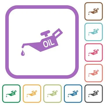 Oiler simple icons Stockillustratie