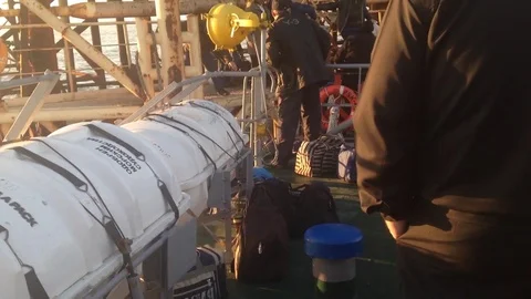 Oilfield crew change Video stock 80503896
