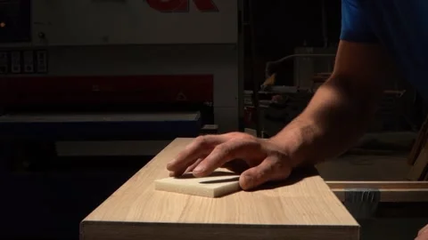 Oiling Wood for a Smooth Finish Stock Footage 293540202