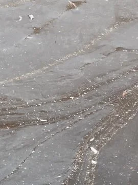 Oily-looking water surface 写真素材