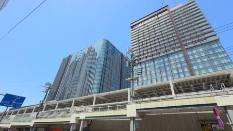 OIMACHI TRACKS is newly opened in March 2026 at Oimachi Shinagawa Tokyo Japan. Stock Footage 337734567