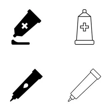 Ointment icon vector Stock Illustration