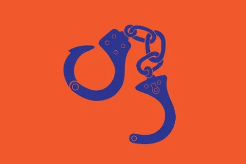 OJ Hand Cuffs Stock Illustration