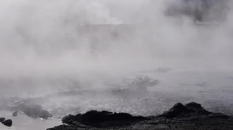 Ojo Caliente Spring in Yellowstone National Park Stock Footage 32178688