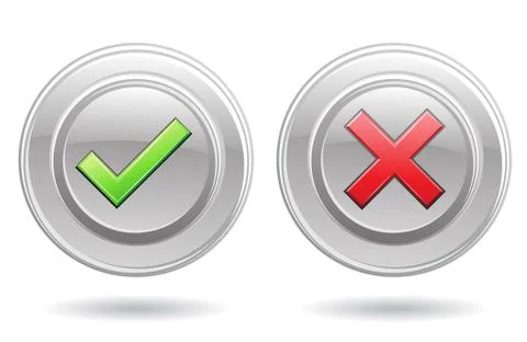 Ok and error signs Stock-Illustration