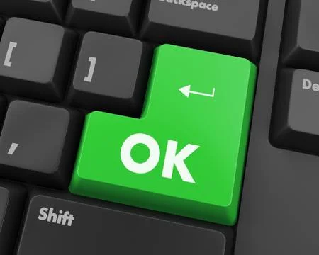 Ok button Illustration