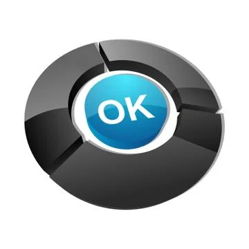Ok button Stock Illustration