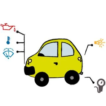 Ok car Stock Illustration