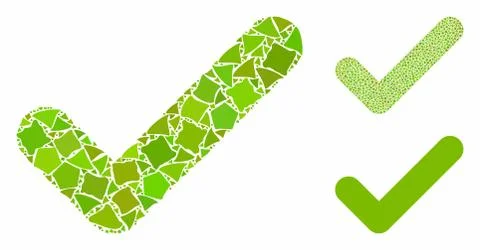 OK Composition Icon of Humpy Pieces Stockillustratie