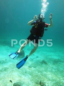 Ok diver Stock Photos