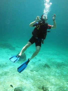 Ok diver Stock Photos