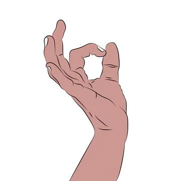 Ok gesture. Stock Illustration