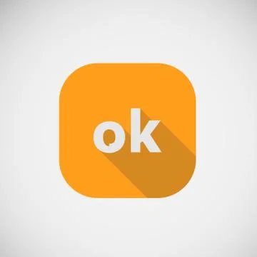 OK good character. Vector icon eps10 Stock Illustration