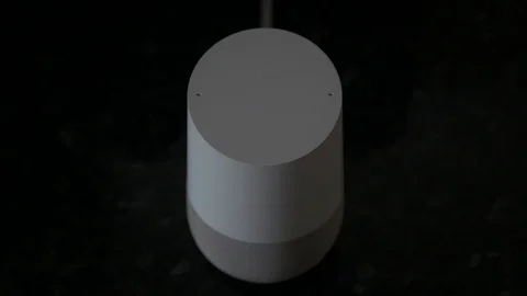 Ok Google - Smart Speaker Wakes Up Stock Footage 104118118