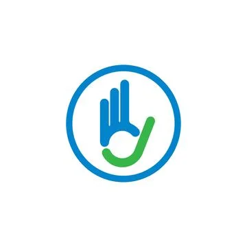 Ok hand gesture check mark   icon vector illustration design Stock-Illustration