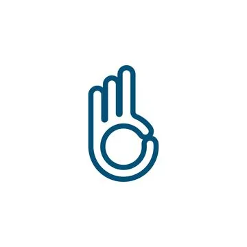 Ok hand gesture  icon vector illustration design Stock-Illustration