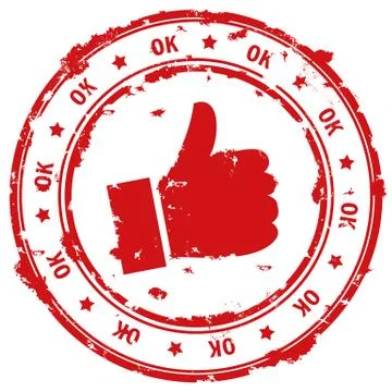 Ok hand Illustrazione stock