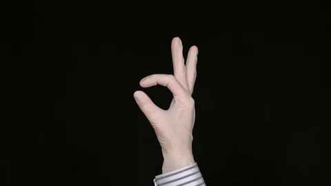 OK hand sign Stock Footage 127101249