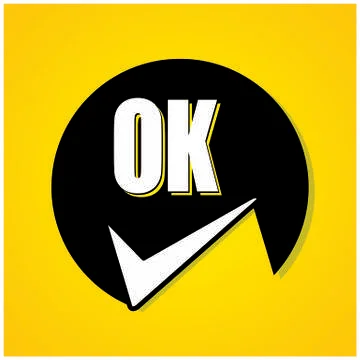 Ok icon 스톡 일러스트