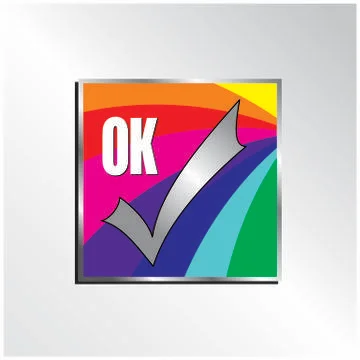 Ok icon Illustrazione stock