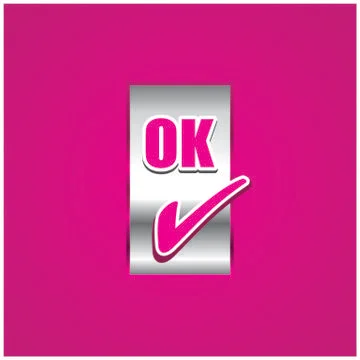 Ok icon Illustrazione stock