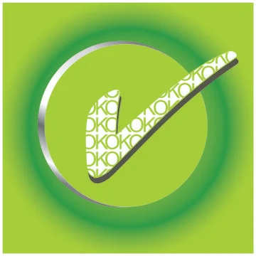 Ok icon Illustrazione stock