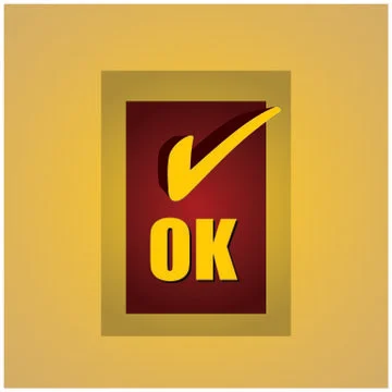 Ok icon 스톡 일러스트