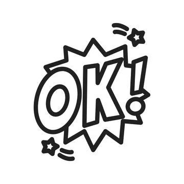 Ok Icon Image. Stock Illustration