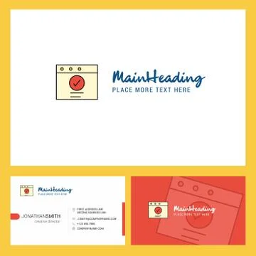 Ok  Logo design with Tagline &amp; Front and Back Busienss Card Template. Vector  Ilustração Stock
