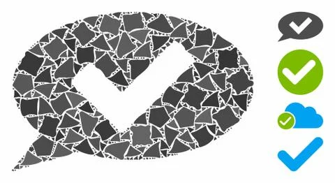 OK message Composition Icon of Joggly Elements イラスト素材