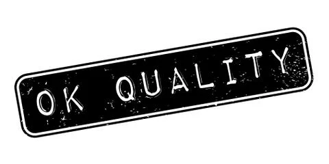 Ok Quality rubber stamp Ilustración de archivo