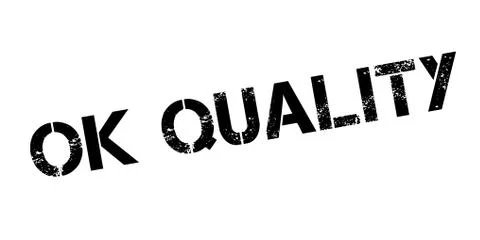 Ok Quality rubber stamp Ilustración de archivo