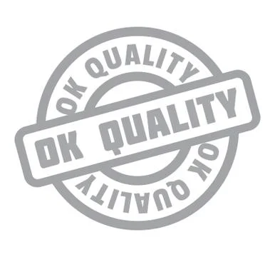 Ok Quality rubber stamp Ilustración de archivo