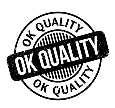 Ok Quality rubber stamp Ilustración de archivo