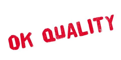 Ok Quality rubber stamp Ilustración de archivo